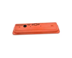 Pro Form Valve Covers Short Style w/ Embossed Black Emblems Chevy Orange Pair Chevy Small Block V8 Engines 1987-1995