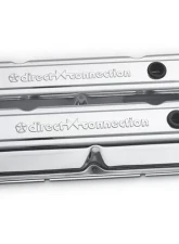 Pro Form Valve Covers Tall Style w/ Embossed Direct Connection Emblem Chrome Finish Pair Chrysler LA | Small Block Engines                                     - 440-301 - Image 2