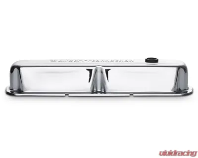 Pro Form Valve Covers Tall Style w/ Embossed Direct Connection Emblem Chrome Finish Pair Chrysler LA | Small Block Engines - 440-301