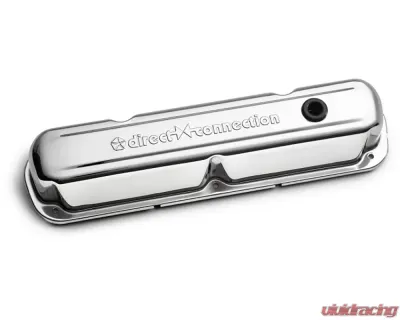 Pro Form Valve Covers Tall Style w/ Embossed Direct Connection Emblem Chrome Finish Pair Chrysler LA | Small Block Engines - 440-301
