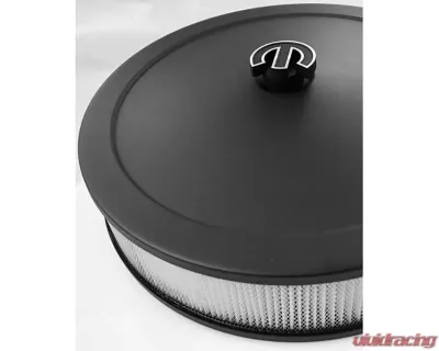 Pro Form Air Cleaner Deluxe Mopar Omega "M" Center Nut Black Crinkle Finish - 440-339