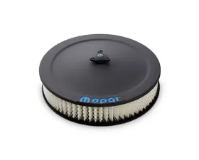 Pro Form Air Cleaner w/ Center Nut Recessed Mopar Emblem Black Crinkle Finish
