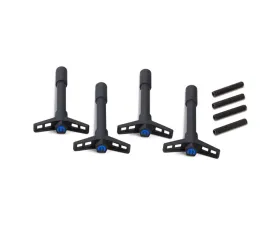 Pro Form Valve Cover Wing Nuts w/ Blue Mopar Emblem Black Crinkle Finish Chrylser LA | B | RB Engines