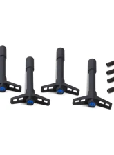 Pro Form Valve Cover Wing Nuts w/ Blue Mopar Emblem Black Crinkle Finish Chrylser LA | B | RB Engines                                     - 440-756 - Image 3