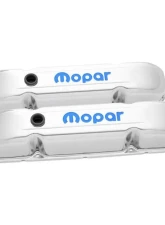 Pro Form Mopar Valve Covers Tall Style w/ Recessed Mopar Emblem Chrome Finish Pair Chrysler Big Block B | RB Engines                                     - 440-813 - Image 2