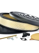 Pro Form Slant-Edge Air Cleaner w/ Underside Boss Raised & Machined Mopar Emblems Black Crinkle Finish                                     - 440-830 - Image 4