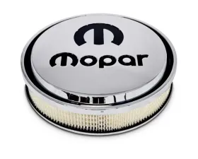 Pro Form Slant-Edge Air Cleaner w/ Underside Boss Recessed Black Mopar Emblems Polished Finish