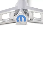 Pro Form Mopar Valve Cover Wing Nuts w/ Blue Mopar Emblem Chrome Finish Chrsyler LA | B | RB Engines                                     - 440-902 - Image 2