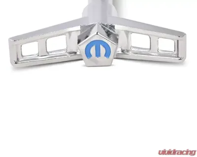 Pro Form Mopar Valve Cover Wing Nuts w/ Blue Mopar Emblem Chrome Finish Chrsyler LA | B | RB Engines - 440-902