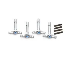 Pro Form Mopar Valve Cover Wing Nuts w/ Blue Mopar Emblem Chrome Finish Chrsyler LA | B | RB Engines