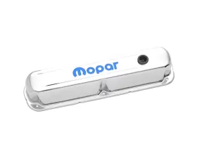 Pro Form Valve Covers Tall Style w/ Recessed Mopar Emblem Chrome Finish Pair Chrysler Small Block LA Engines