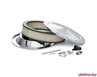 Pro Form Air Cleaner w/ Center Nut Recessed Blue Mopar Emblems Chrome Finish - 440-906