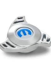 Pro Form Air Cleaner w/ Center Nut Recessed Blue Mopar Emblems Chrome Finish                                     - 440-906 - Image 4