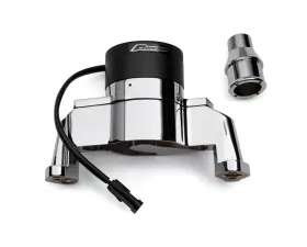 Pro Form Electric Water Pump w/ Black Motor Cap Chrome Finish Chevy Small Block Gen 1