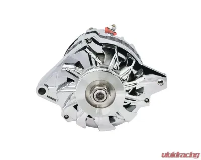 Pro Form 160 Amp 1-Wire CS130 Alternator Chrome Finish Chevy Small Block 305-350 | Big Block 402-454 Engines - 66430.16C