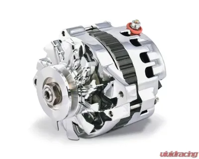 Pro Form 160 Amp 1-Wire CS130 Alternator Chrome Finish Chevy Small Block 305-350 | Big Block 402-454 Engines - 66430.16C