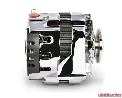 Pro Form 160 Amp 1-Wire CS130 Alternator Chrome Finish Chevy Small Block 305-350 | Big Block 402-454 Engines - 66430.16C