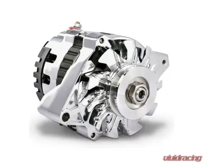 Pro Form 160 Amp 1-Wire CS130 Alternator Chrome Finish Chevy Small Block 305-350 | Big Block 402-454 Engines - 66430.16C
