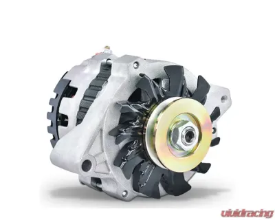 Pro Form 160 Amp 1-Wire CS130 Alternator Satin Finish Chevy Small Block 305-350 | Big Block 402-454 Engines - 66430.16N