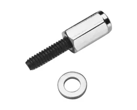 Pro Form High-Quality Aluminum Hex Head Mini Nuts w/ Stainless Steel Washers Chrome Finish