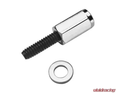 Pro Form High-Quality Aluminum Hex Head Mini Nuts w/ Stainless Steel Washers Chrome Finish - 66650