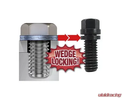 Pro Form 0.984 inch Wedge-Locking Header 12 Bolts Nickle Finish GM LS Engines - 66754