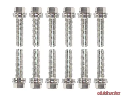Pro Form 0.984 inch Wedge-Locking Header 12 Bolts Nickle Finish GM LS Engines - 66754