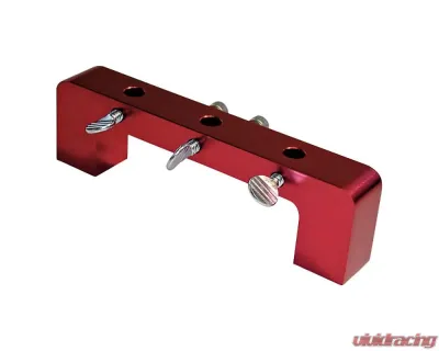 Pro Form 4.500 inch Bore Cylnder Magnetic Deck Bridge Red Anodized Aluminum Finish - 66797