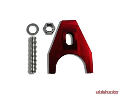 Pro Form Heavy Duty Stud Mount Billet Distributor Clamp Red Finish Chevy V8 | V6 Engines - 66987