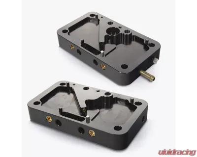Pro Form 750-850 CFM Black Anodized Carburetor Metering Block Upgrade Conversion Kit - 67165C