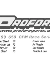 Pro Form Race Series Polished Dual Inlet 4-Barrel w/ Mechanical Secondaries 650 CFM Carburetor                                     - 67199 - Image 6