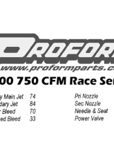 Pro Form Race Series Dochromate Finish Dual Inlet 4-Barrel w/ Mechanical Secondaries 750 CFM Carburetor                                     - 67200 - Image 6