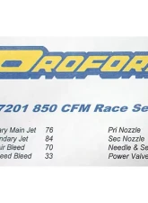 Pro Form Race Series Polished Aluminum Finish Dual Inlet 4-Barrel w/ Mechanical Secondaries 850 CFM Carburetor                                     - 67201 - Image 2