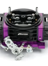 Pro Form Black Race Series Dual Inlet 4-Barrel w/ Mechanical Secondaries Black Diamond Finish 650 CFM Carburetor                                     - 67301 - Image 2