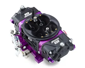 Pro Form Black Race Series Dual Inlet 4-Barrel w/ Mechanical Secondaries Black Diamond Finish 650 CFM Carburetor