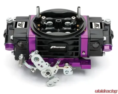 Pro Form Black Race Series Dual Inlet 4-Barrel w/ Mechanical Secondaries Black Diamond Finish 750 CFM Carburetor - 67302