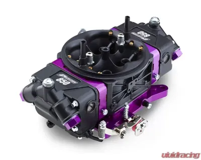 Pro Form Black Race Series Dual Inlet 4-Barrel w/ Mechanical Secondaries Black Diamond Finish 850 CFM Carburetor - 67303