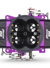 Pro Form Black Race Series Dual Inlet 4-Barrel w/ Mechanical Secondaries Black Diamond Finish 850 CFM Carburetor                                     - 67303 - Image 4