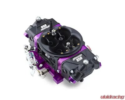 Pro Form Black Race Series Dual Inlet 4-Barrel w/ Mechanical Secondaries Black Diamond Finish 850 CFM Carburetor - 67303