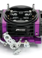 Pro Form Black Race Series Dual Inlet 4-Barrel w/ Mechanical Secondaries Black Diamond Finish 950 CFM Carburetor                                     - 67304 - Image 2