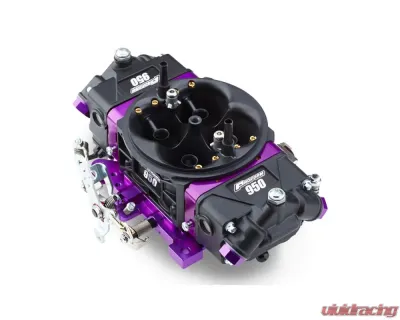 Pro Form Black Race Series Dual Inlet 4-Barrel w/ Mechanical Secondaries Black Diamond Finish 950 CFM Carburetor - 67304