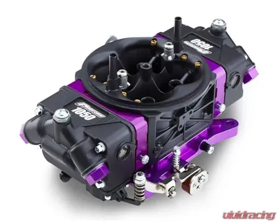 Pro Form Black Race Series Dual Inlet 4-Barrel w/ Mechanical Secondaries Black Diamond Finish 1050 CFM Carburetor - 67305