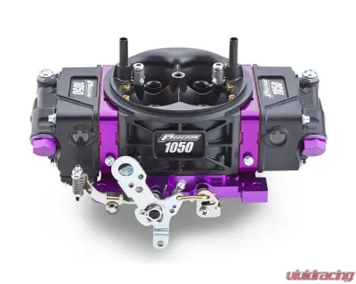 Pro Form Black Race Series Dual Inlet 4-Barrel w/ Mechanical Secondaries Black Diamond Finish 1050 CFM Carburetor - 67305
