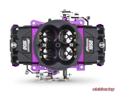 Pro Form Black Race Series Dual Inlet 4-Barrel w/ Mechanical Secondaries Black Diamond Finish 1050 CFM Carburetor - 67305