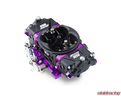 Pro Form Black Race Series Dual Inlet 4-Barrel w/ Mechanical Secondaries Black Diamond Finish 1050 CFM Carburetor - 67305