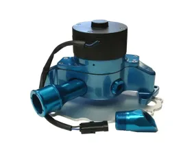 Pro Form Die-Cast Aluminum Black Motor Cap Blue Finish Electric Water Pump Ford Small Block 289-302 Engines