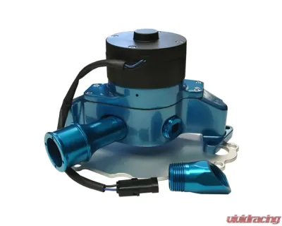 Pro Form Die-Cast Aluminum Black Motor Cap Blue Finish Electric Water Pump Ford Small Block 289-302 Engines - 68220B