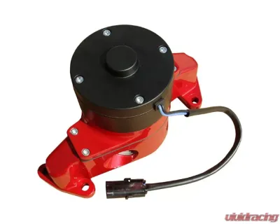 Pro Form Die-Cast Aluminum Black Motor Cap Red Finish Electric Water Pump Ford Small Block 289-302 Engines - 68220R