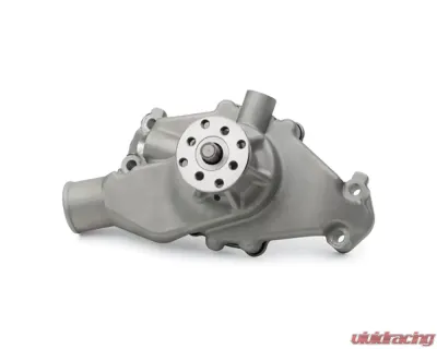 Pro Form High-Quality Aluminum Satin Finish Mechanical Short Style High-Flow Water Pump Chevy Small Block Gen I Engine - 68245