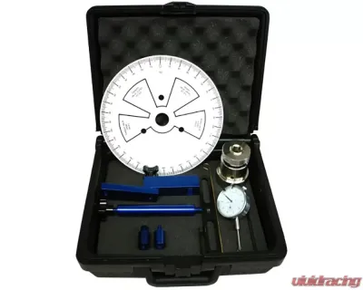 Pro Form Blue Anodized Aluminum Camshaft Degree Wheel Kit w/ Heads Off GM LS Engines - 68786